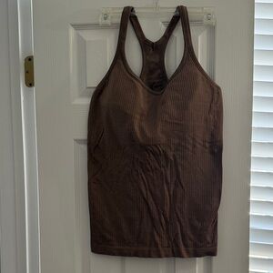 lululemon athletica Chocolate Brown Tank Top